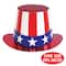 Beistle Foil Stars & Stripes Patriotic Hi Hats, 5ct.